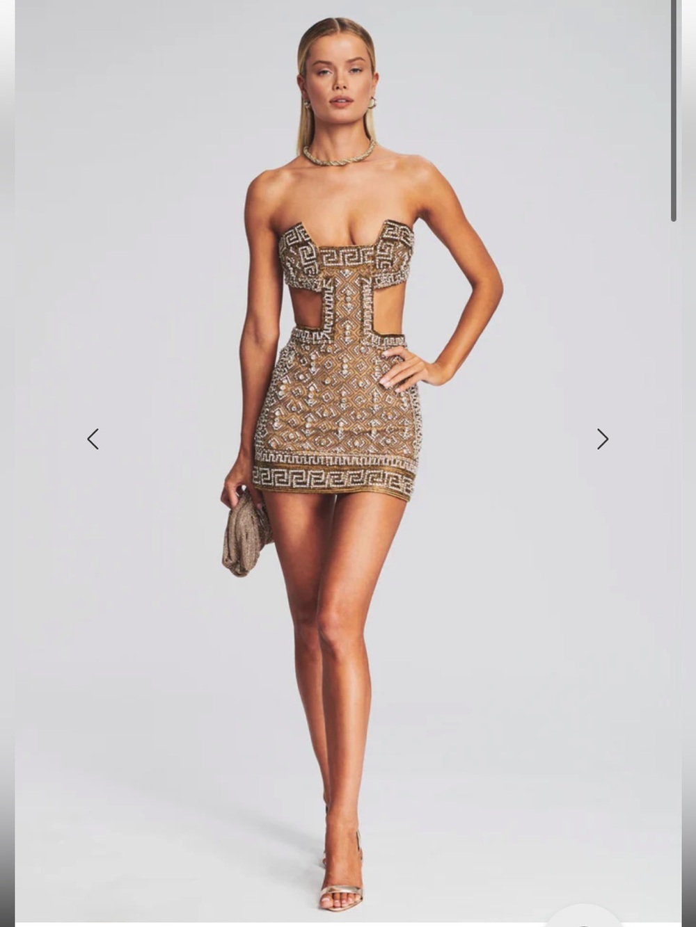 $1,950 Retrofete Norma Embellished Dress